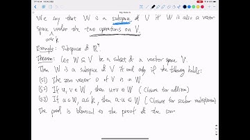Linear Algebra Lecture 17