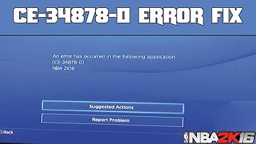 NBA 2K16 | CE-34878-0 ERROR FIX | EXTREMELY EASY!