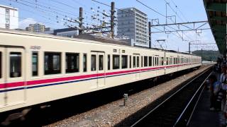 京王線6017F廃車回送(若葉台駅構内6000系入換)