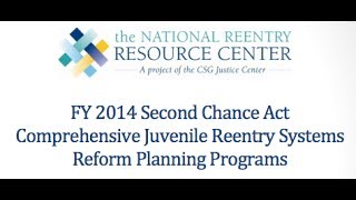 Responding to the Second Chance Act Comprehensive Community based Adult Reentry Program Util