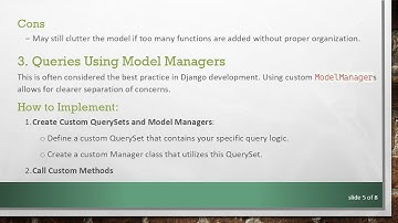 Understanding the Best Way to Handle Querysets in Django: Views vs. Model Managers