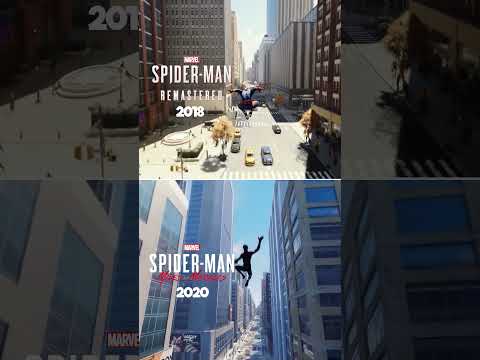 Spider-Man vs Miles Morales PS5 - Web Swinging #spiderman