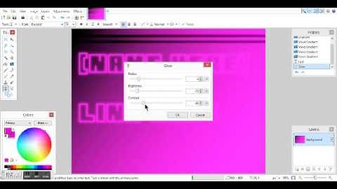 How To Make A Neon Sign On Paint.net
