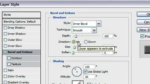 Add a Bevel or Emboss Blending Option to Text in Photoshop CS3