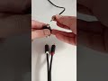 Unplug the TRS male connector of the audio cable output from the 3.5mm female to RCA adapter #shorts