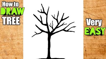 How to draw Tree Silhouette step by step_-_SHN Best Art