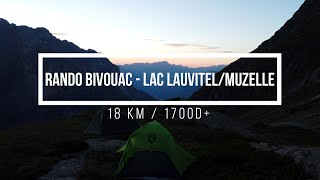 Bivouac entre le lac du Lauvitel et la Muzelle (Ecrin) 4K