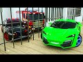 Rescue Police Car From The Monster | Police car vs the fastest sports car | selection of cartoons,