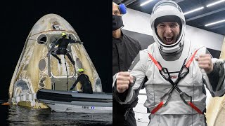 SpaceX Crew Dragon 'Resilience' completes first nighttime splashdown