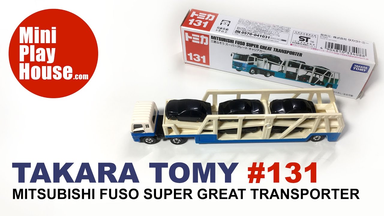ミニカー SPOT - ON NO.131 GOGGOMOBIL SUPER Takara Tomy Tomica #131 Mitsubishi Fuso Super Great Transporter