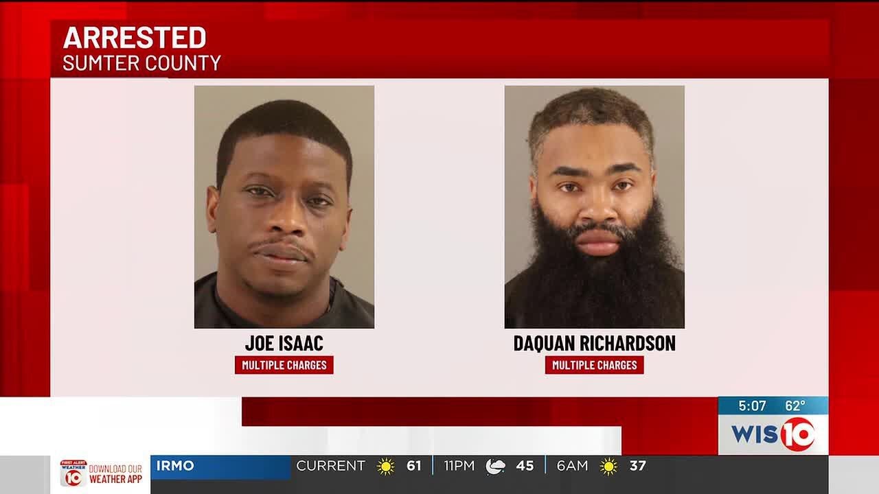 Two arrested in Sumter County after traffic stop leads to chase - YouTube