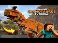 How to Build a Carnotaurus in Minecraft 🦖 (Realistic Tutorial)