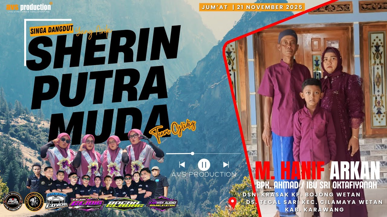 🔴LIVE STREAMING NGARAK || SHERIN PUTRA MUDA || BPK. AHMAD / IBU SRI OKTAFI || TEGAL SARI, 21 11 2025