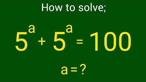 USA Olympiad Exponential Equation | Can you solve this?