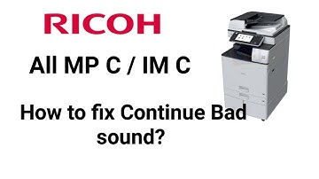 How to fix Bad sound, Development unit jam on Ricoh MP C2004ex, MP C2003 MP C2004, MP C2011 IM C2000
