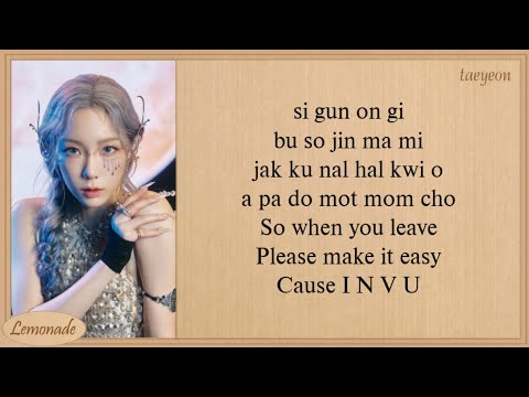 TAEYEON INVU Easy Lyrics