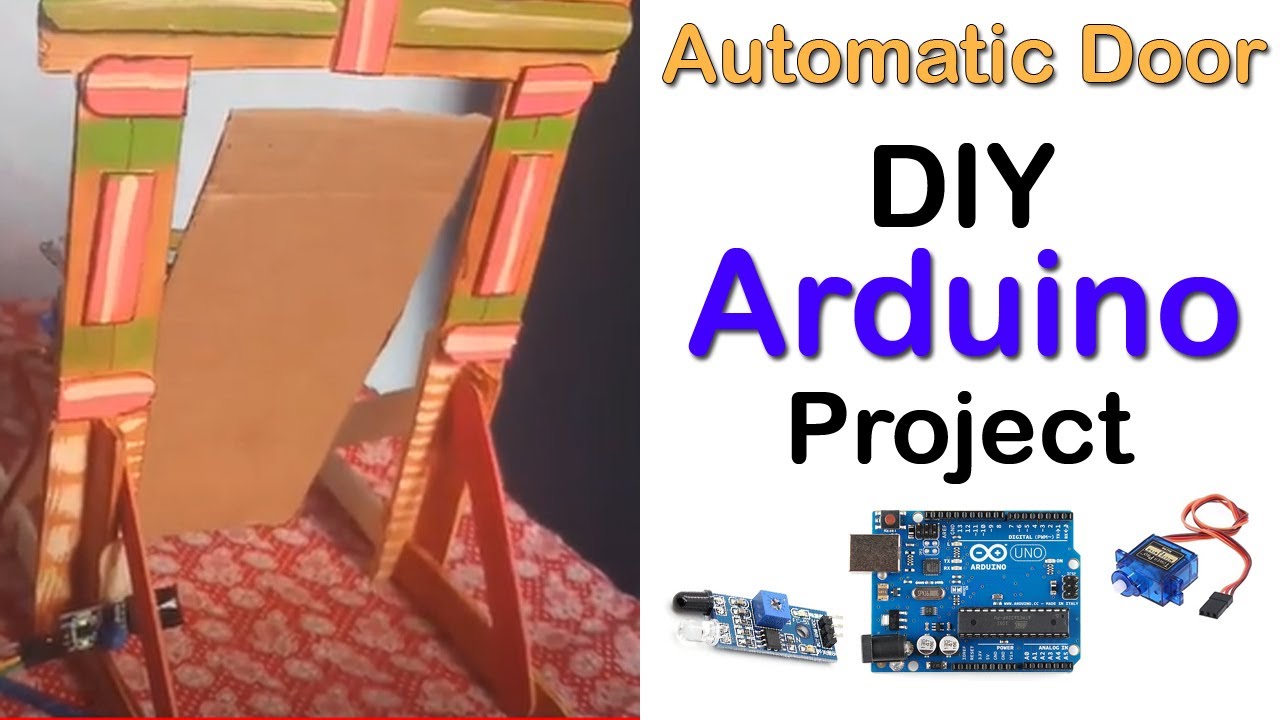 How to make Automatic door opening system with Arduino - YouTube