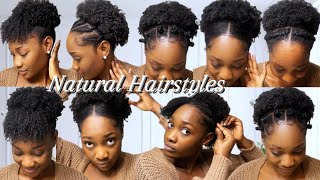 SIMPLE AND EASY NATURAL HAIRSTYLES  WASH & GO EDITION