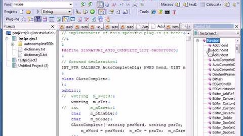 EmEditor Text Editor Projects Plug-in Extended Tutorial Feature