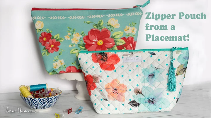 Placemat Zipper Pouch with Vinyl Lining