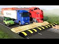 Cars vs speed bumps  beamng drive   long special 2