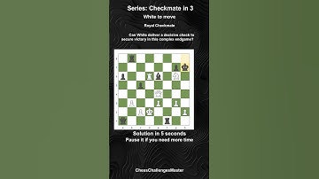 Chess puzzle - Checkmate in 3 - Royal Checkmate