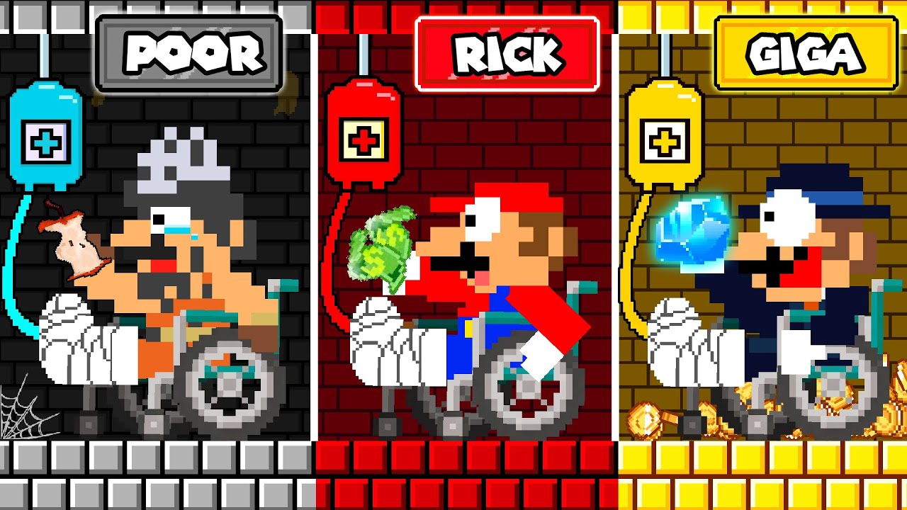 Evolution Of Mario Characters: Poor to Rich, Giga Rich Hospital Challenge | Game Animation