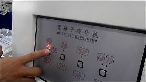 Moving Die Rheometer