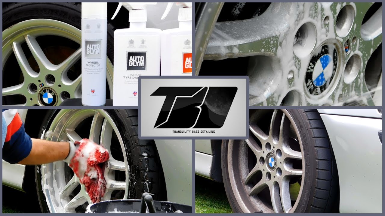 AutoGlym WHEEL CLEANING VIDEO | Clean wheels | Instant Tyre Dressing | Wheel Protector | Satisfying