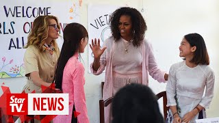 Michelle Obama takes giving girls an education to heart