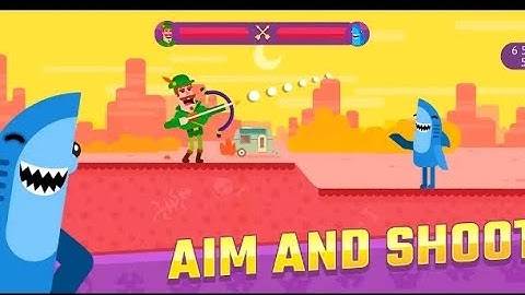 Bowmasters - Gameplay Walkthrough part 1- Duels: 1-9 (ios)