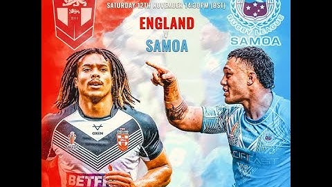 RLWC 2021..Game 30..(2nd Semi-Final)..England v Samoa