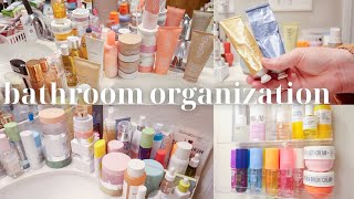 completely reorganizing my bathroom! + *declutter* 2024