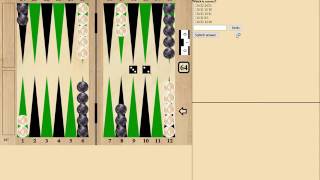 Backgammon Studio Opening training