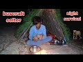 solo bushcraft in forest | building A shelter for overnight in the wild | camping videos