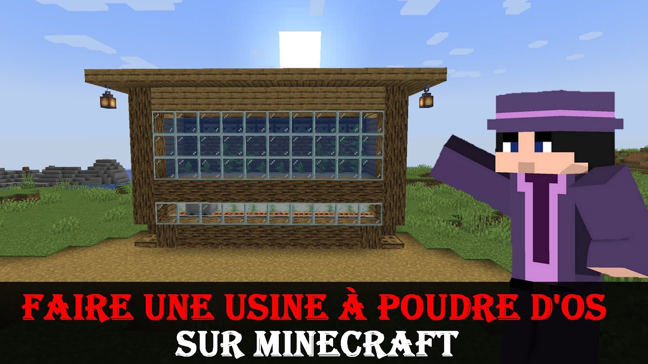 Usine à poudre d'os automatique sur Minecraft - Tuto Minecraft Wapitika