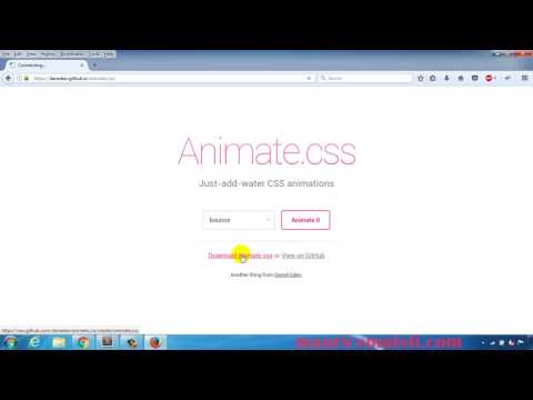 PHP Web Development How To Make A Website Tutorial 55 Downloading Animated Css Library Framework