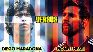 THE LEGENDARY BATTLE | Maradona VS Messi | HD