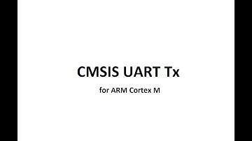 CMSIS UART Tx for ARM Cortex M