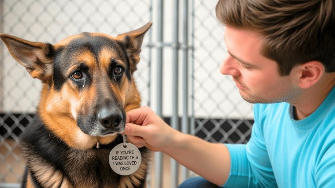 Every Family Rejected This German Shepherd — Until One Man Read The Tag On  His Collar