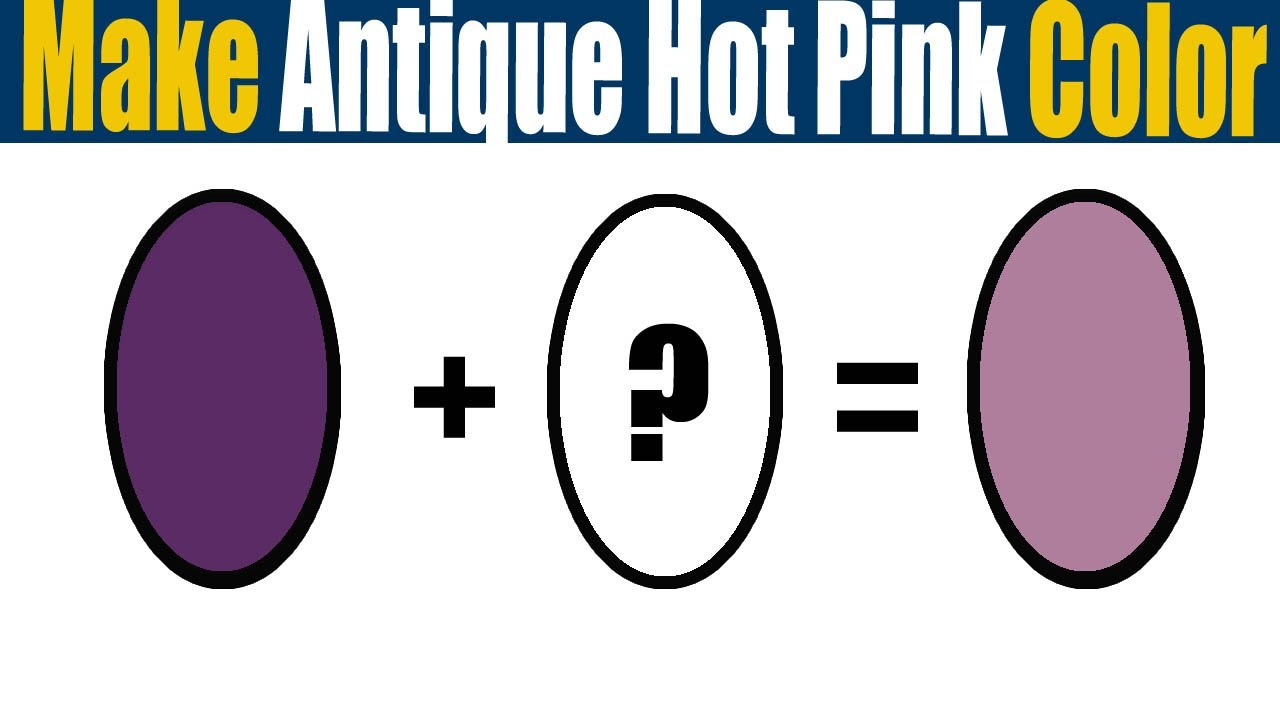 How To Make Color Antique Hot Pink Acrylic Paint - YouTube
