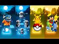 Crazy frog  crazy frog team vs pikachu  pokemon pikachu  tiles hop edm rush 