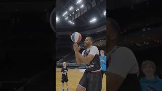 Harlem Globetrotters teach their BEST MOVES! #basketball #insanetricks #shorts