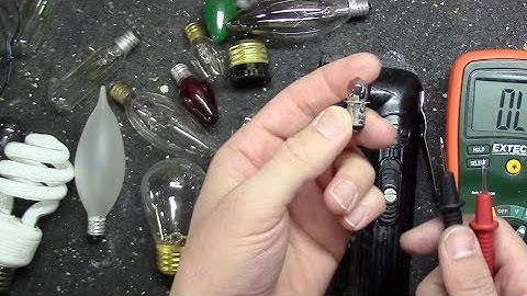 How to test Light Bulbs - Small & Large