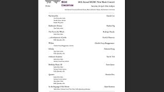 MGMC New Music Concert 2026