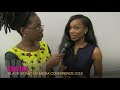 Ayesha k faines writer speaker and media personality at black women in media conference 2018