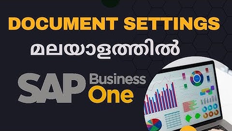 Document settings in SAP Business One/Mono Learn