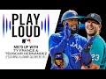 "I showered, man! I smell really good!" | MIC'D UP with Teoscar Hernández, Ty France (and Vlad Jr!)