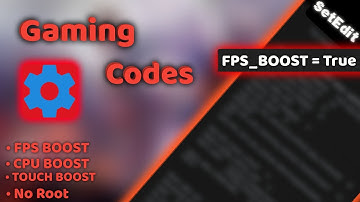 SetEdit Gaming Codes | Boost Gaming Performance +90FPS Without Root