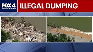 Dallas cleans Trinity River illegal dump site